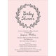 Grey Baby Shower Wreath Invitations Image 1 of 3